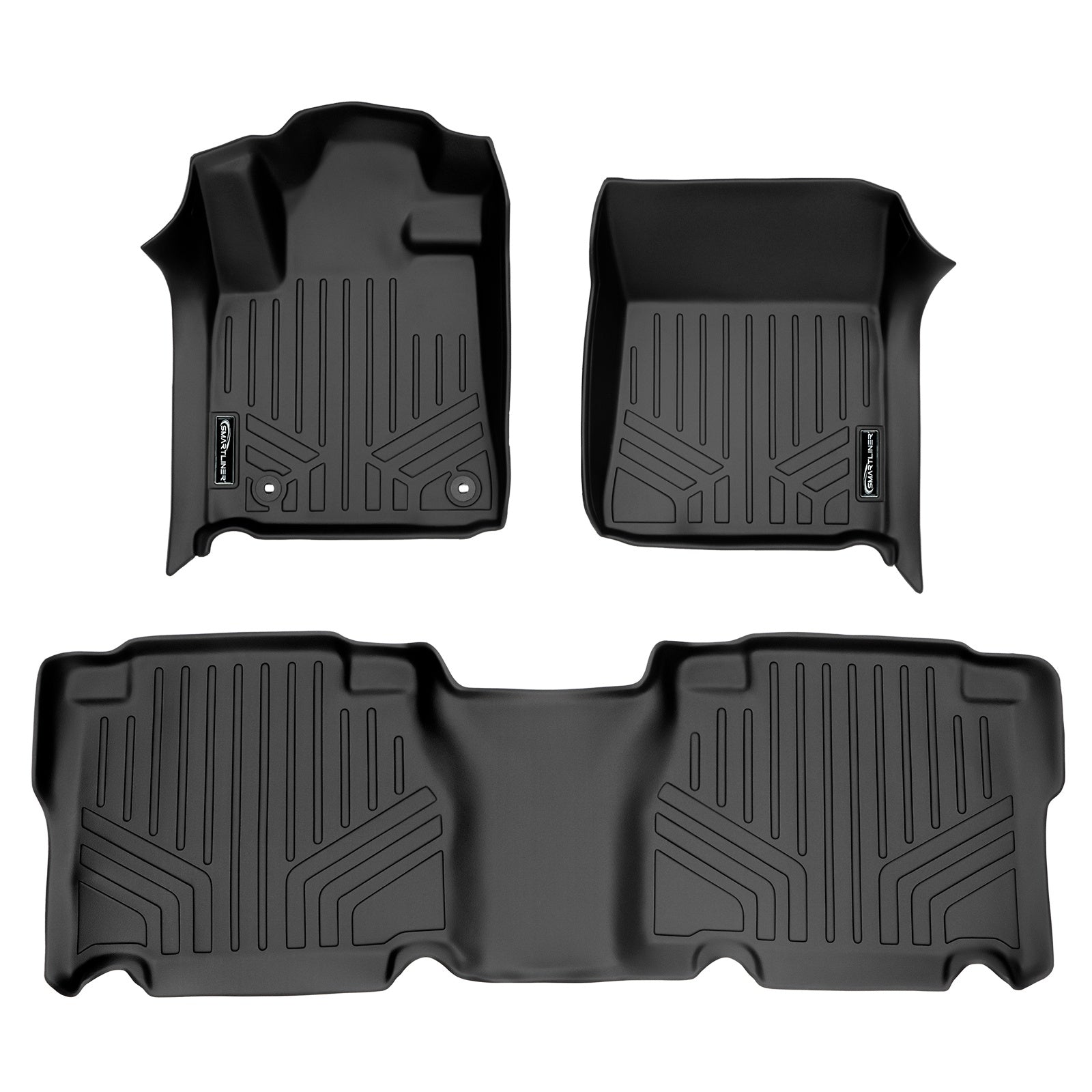 SMARTLINER 2012 - 2013 Toyota Tundra Crew Max Custom Fit Floor Liners - 1st & 2nd Rows