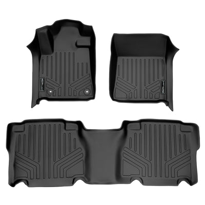 SMARTLINER 2012 - 2013 Toyota Tundra Crew Max Custom Fit Floor Liners - 1st & 2nd Rows