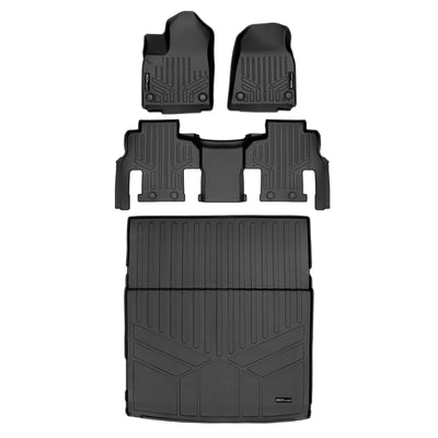 SMARTLINER 2022 - 2025 Jeep Grand Wagoneer 8 Passenger Custom Fit Floor Liners - 1st, 2nd & 3rd Rows