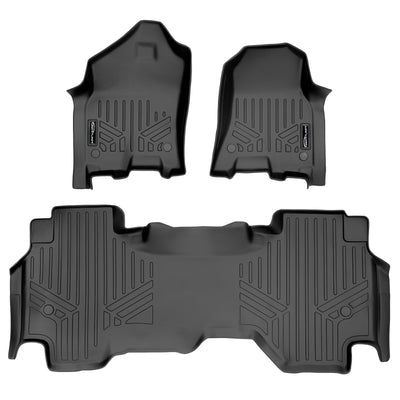 SMARTLINER 2019 - 2024 Ram 1500 Quad Cab Custom Fit Floor Liners - 1st & 2nd Rows - Fits Bench or Bucket - No Hump