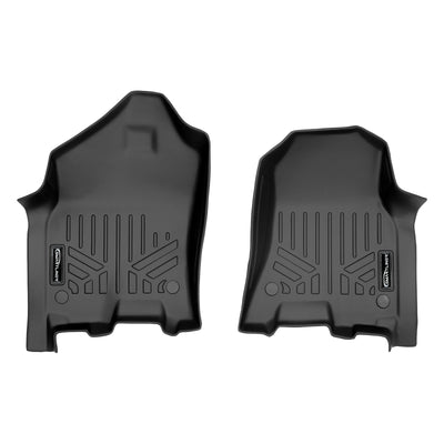 SMARTLINER 2019 - 2024 Ram 1500 Quad Cab and Crew Cab Custom Fit Floor Liners - 1st Row Only - Fits Bench or Bucket - Carpet Only