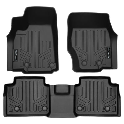 SMARTLINER 2021 - 2025 Jeep Grand Cherokee L 6 Passenger Custom Fit Floor Liners - 1st & 2nd Rows - W/ Console