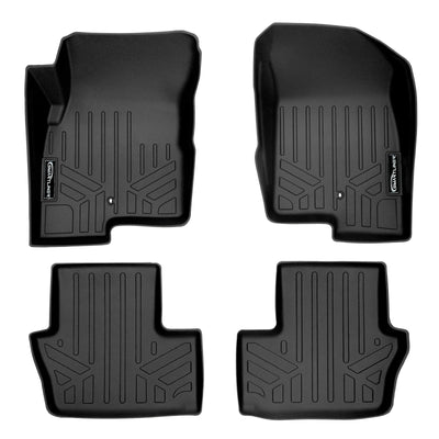 SMARTLINER 2007 - 2017 Jeep Compass Old Body Style and 2 Door Custom Fit Floor Liners - 1st & 2nd Rows