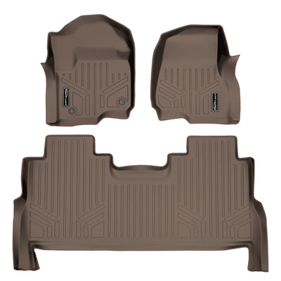 SMARTLINER 2017 - 2026 Ford F-450 Super Crew Custom Fit Floor Liners - 1st & 2nd Rows