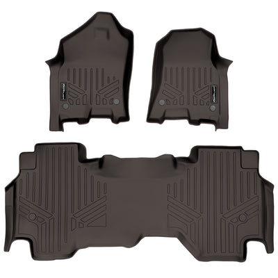 SMARTLINER 2019 - 2024 Ram 1500 Quad Cab Custom Fit Floor Liners - 1st & 2nd Rows - Fits Bench or Bucket - No Hump