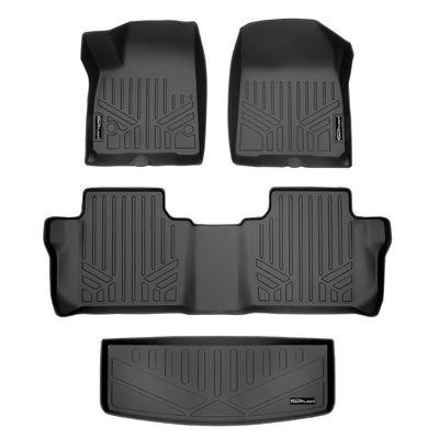 SMARTLINER 2017 - 2023 GMC Acadia 7 Passenger Custom Fit Floor Liners - 1st, 2nd & 3rd Rows