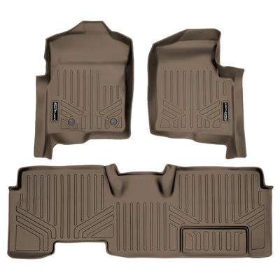 SMARTLINER 2011 - 2014 Ford F-150 Super Cab Custom Fit Floor Liners - 1st & 2nd Rows