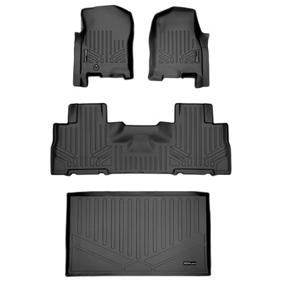 SMARTLINER 2007 - 2010 Lincoln Navigator L 7 Passenger Custom Fit Floor Liners - 1st, 2nd & 3rd Rows
