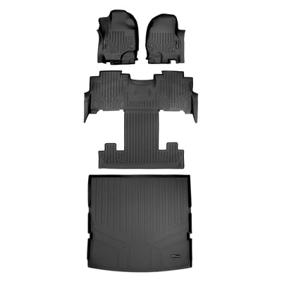 SMARTLINER 2018 - 2024 Lincoln Navigator 7 Passenger Custom Fit Floor Liners - 1st, 2nd, 3rd & 4th Rows