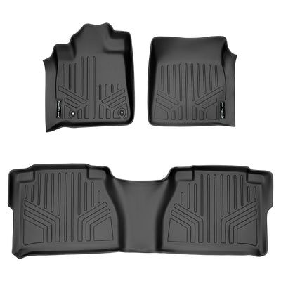 SMARTLINER 2007 - 2011 Toyota Tundra Double Cab Custom Fit Floor Liners - 1st & 2nd Rows