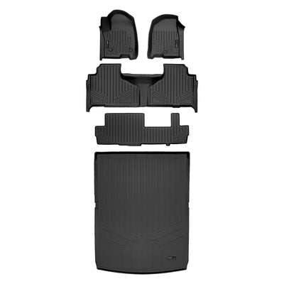 SMARTLINER 2021 - 2025 GMC Yukon XL 8 Passenger Custom Fit Floor Liners - 1st, 2nd, 3rd & 4th Rows