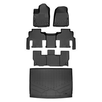 SMARTLINER 2023 - 2025 Jeep Wagoneer L 8 Passenger Custom Fit Floor Liners - 1st, 2nd, 3rd & 4th Rows