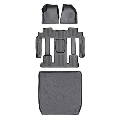 SMARTLINER 2009 - 2010 Chevrolet Traverse 7 Passenger Custom Fit Floor Liners - 1st, 2nd, 3rd & 4th Rows