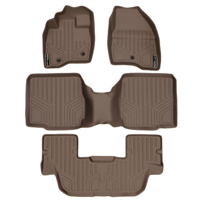 SMARTLINER 2017 - 2019 Ford Explorer 7 Passenger Custom Fit Floor Liners - 1st, 2nd & 3rd Rows