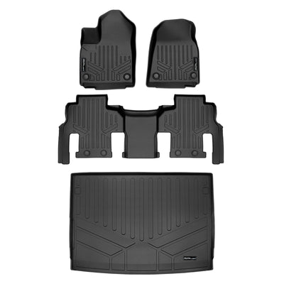 SMARTLINER 2023 - 2025 Jeep Wagoneer L 8 Passenger Custom Fit Floor Liners - 1st, 2nd & 3rd Rows