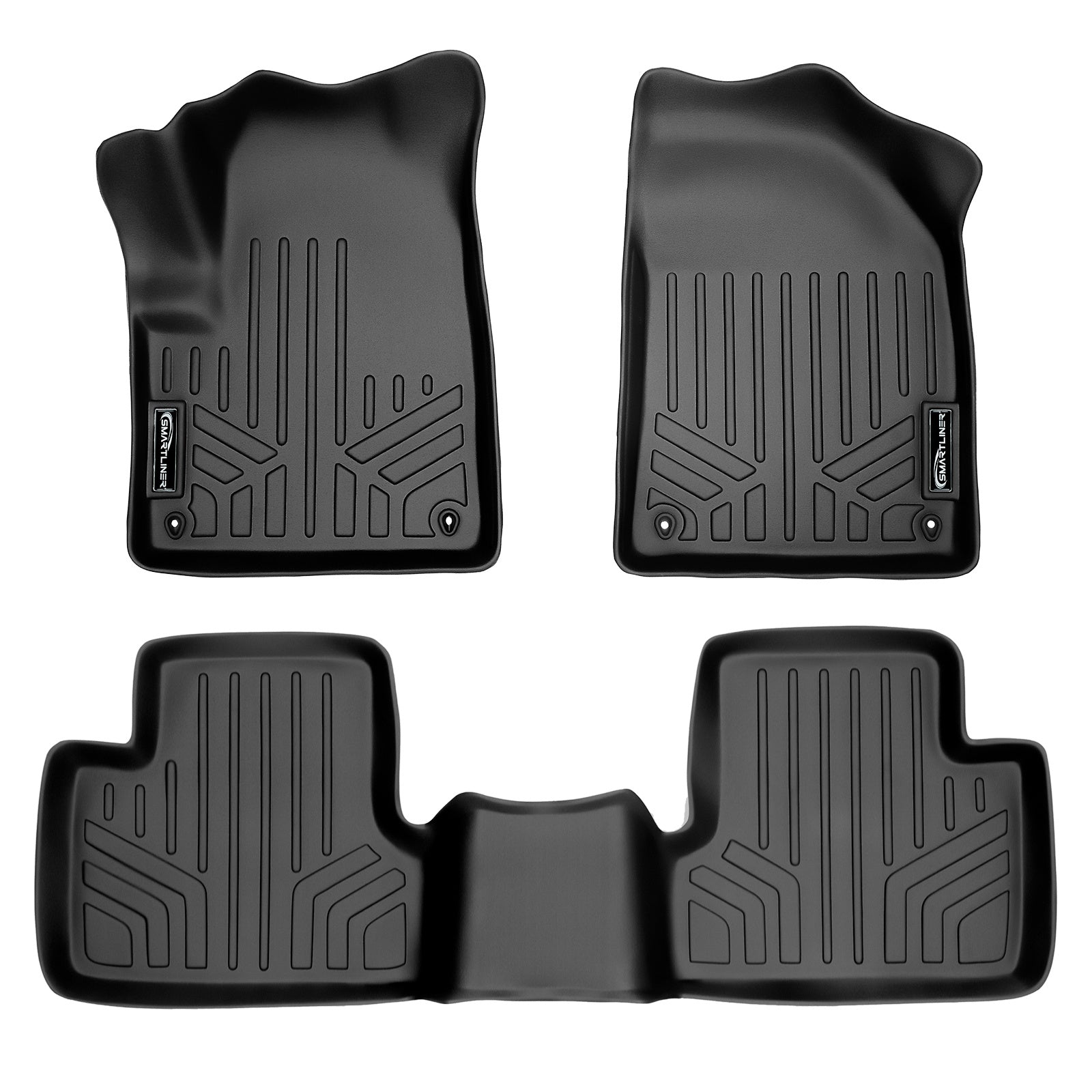 SMARTLINER 2014 - 2023 Jeep Cherokee All Configurations Custom Fit Floor Liners - 1st & 2nd Rows