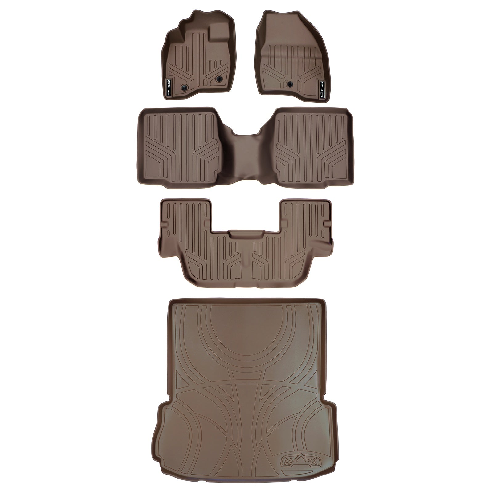 SMARTLINER 2017 - 2019 Ford Explorer 7 Passenger Custom Fit Floor Liners - 1st, 2nd, 3rd & 4th Rows