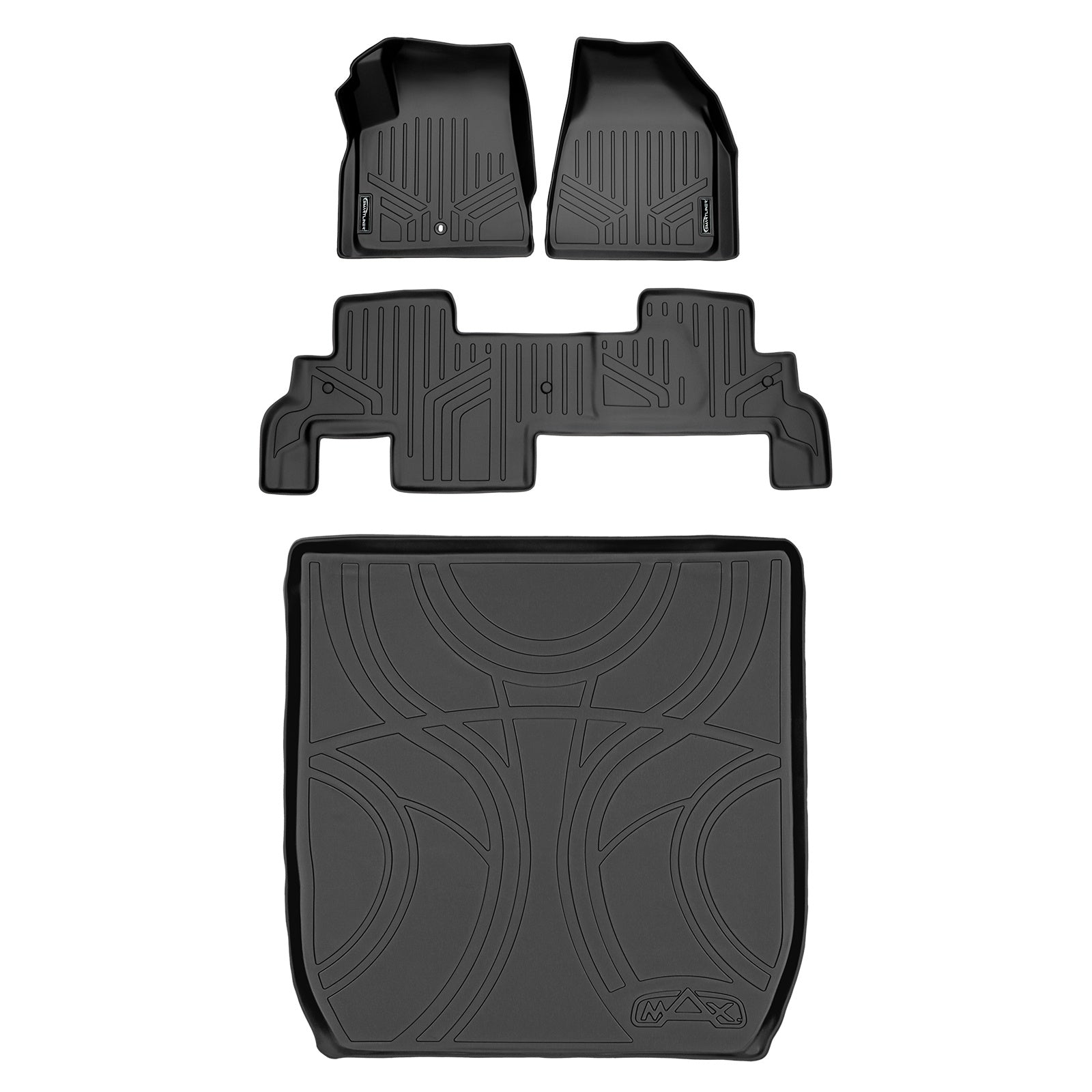 SMARTLINER 2009 - 2010 Chevrolet Traverse All Configurations Custom Fit Floor Liners - 1st, 2nd & 3rd Rows