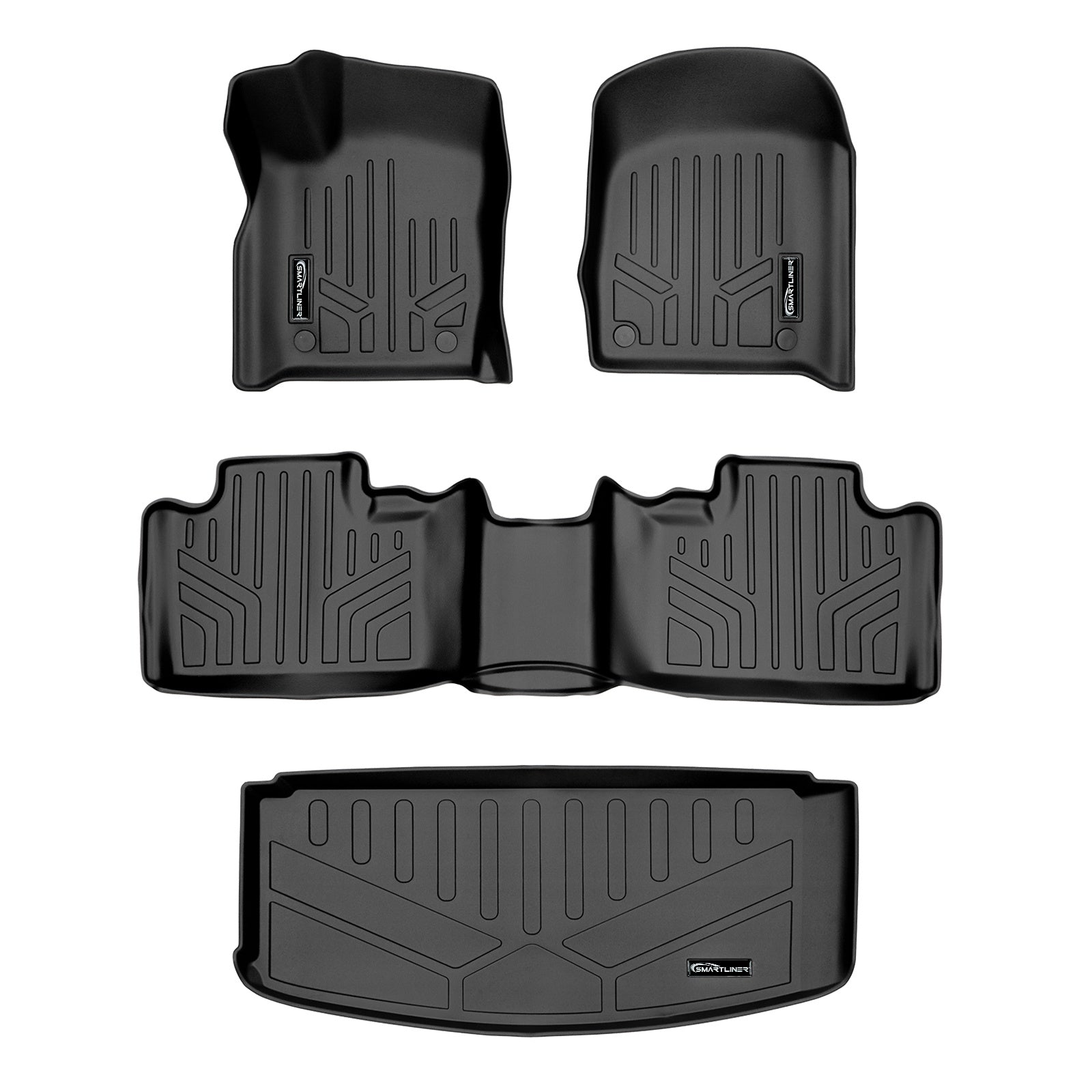 SMARTLINER 2015 - 2025 Dodge Durango All Configurations Custom Fit Floor Liners - 1st, 2nd & 3rd Rows