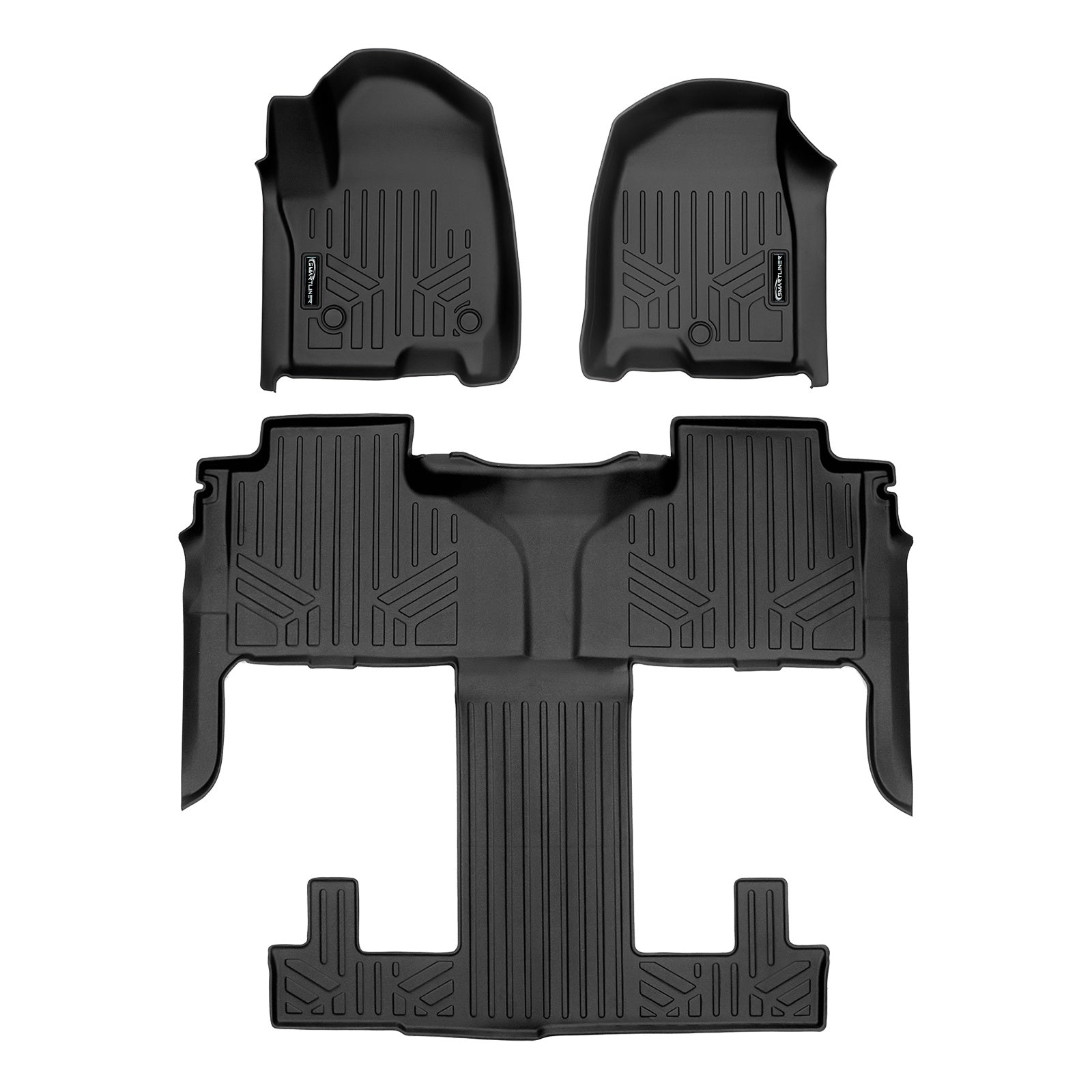 SMARTLINER 2021 - 2025 GMC Yukon 7 Passenger Custom Fit Floor Liners - 1st, 2nd & 3rd Row