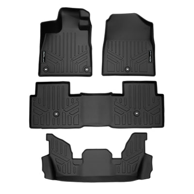 SMARTLINER 2023 - 2025 Honda Pilot All Configurations Custom Fit Floor Liners - 1st, 2nd & 3rd Rows
