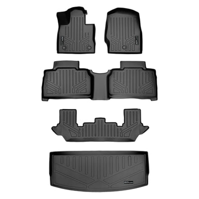 SMARTLINER 2020 - 2025 Ford Explorer 7 Passenger Custom Fit Floor Liners - 1st, 2nd, 3rd & 4th Rows