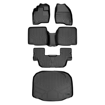 SMARTLINER 2017 - 2019 Ford Explorer 8 Passenger Custom Fit Floor Liners - 1st, 2nd, 3rd & 4th Rows