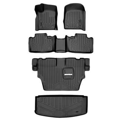 SMARTLINER 2015 - 2025 Dodge Durango 7 Passenger Custom Fit Floor Liners - 1st, 2nd, 3rd & 4th Rows