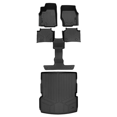 SMARTLINER 2021 - 2025 Jeep Grand Cherokee L 6 Passenger Custom Fit Floor Liners - 1st, 2nd, 3rd & 4th Rows