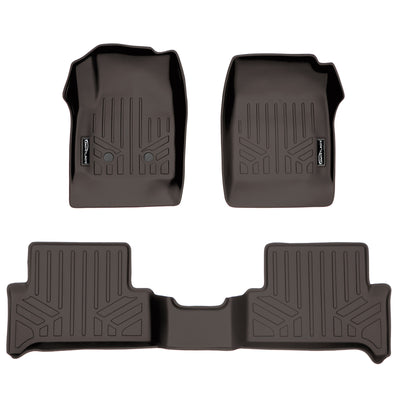 SMARTLINER 2015 - 2022 Chevrolet Colorado Extended Cab Custom Fit Floor Liners - 1st & 2nd Rows