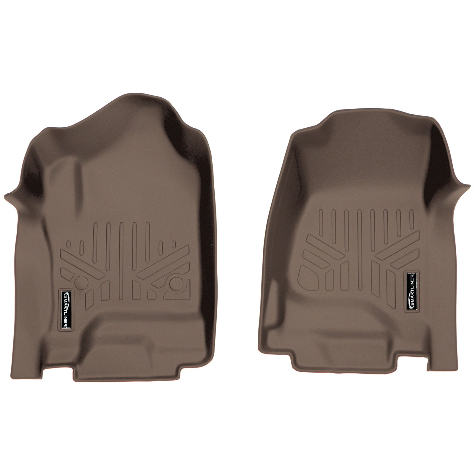SMARTLINER 2015 - 2019 Chevrolet Silverado 3500 HD Crew Cab Custom Fit Floor Liners - 1st Row Only - Fits Bench or Bucket - No Hump