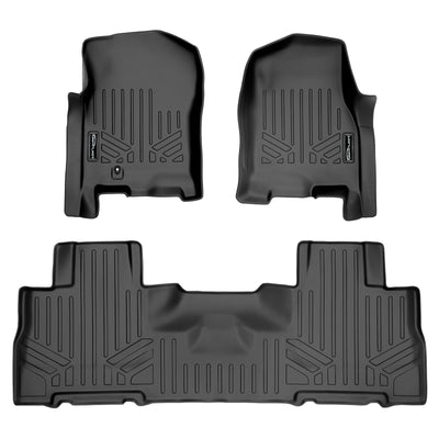 SMARTLINER 2007 - 2010 Lincoln Navigator L 7 Passenger Custom Fit Floor Liners - 1st & 2nd Rows
