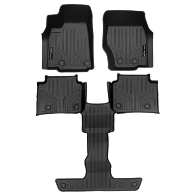 SMARTLINER 2021 - 2025 Jeep Grand Cherokee L 6 Passenger Custom Fit Floor Liners - 1st, 2nd & 3rd Row