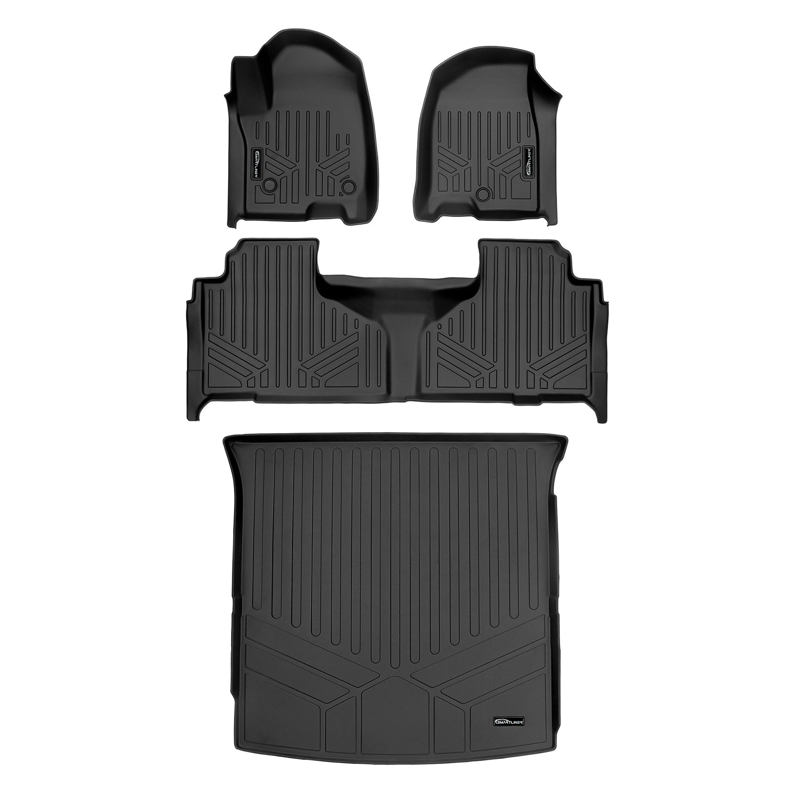 SMARTLINER 2021 - 2025 GMC Yukon All Configurations Custom Fit Floor Liners - 1st, 2nd & 3rd Rows