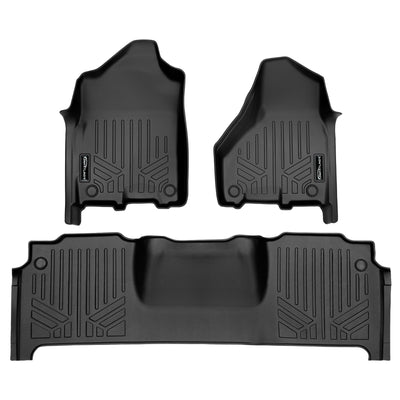 SMARTLINER 2019 - 2025 Ram 3500 Mega Cab Custom Fit Floor Liners - 1st & 2nd Rows