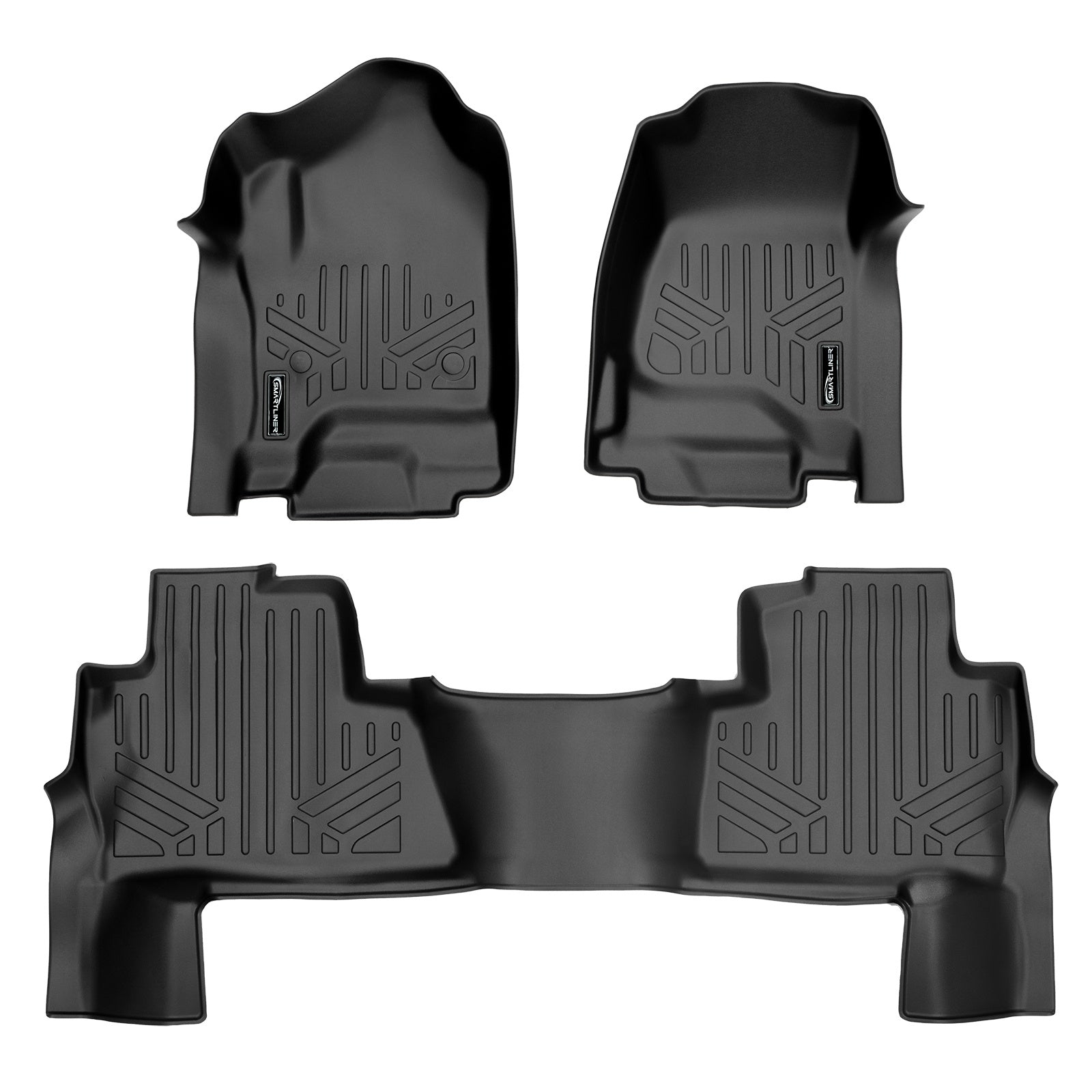 SMARTLINER 2015 - 2020 Chevrolet Tahoe 8 Passenger Custom Fit Floor Liners - 1st & 2nd Rows