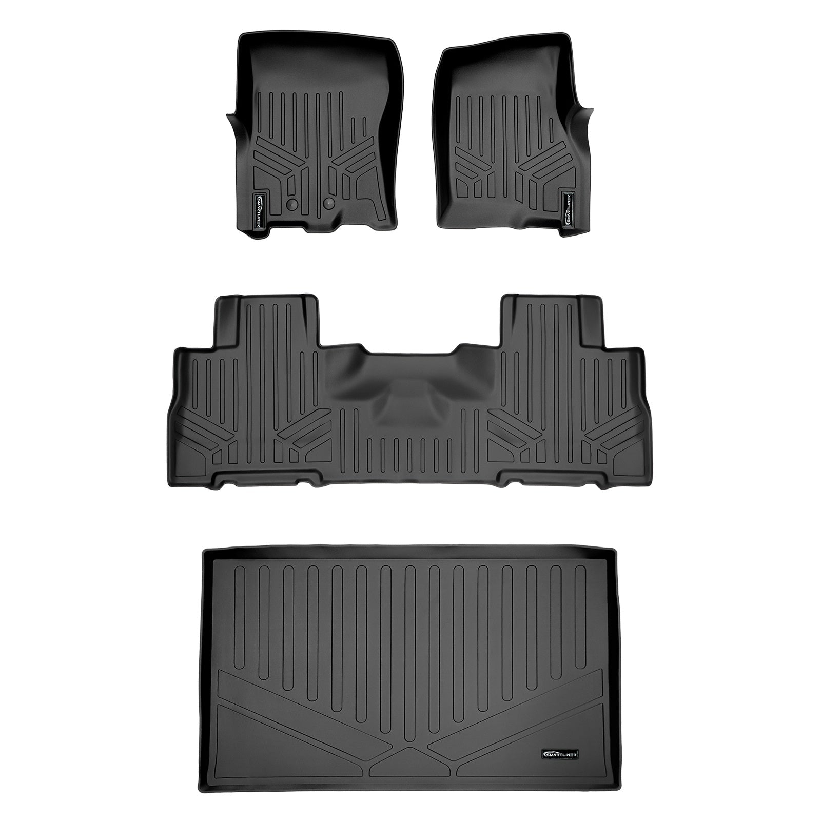 SMARTLINER 2011 - 2017 Ford Expedition EL 7 Passenger Custom Fit Floor Liners - 1st, 2nd & 3rd Rows