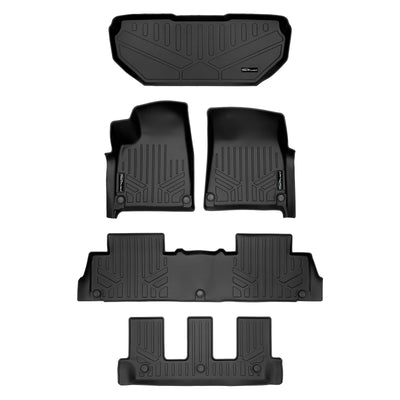SMARTLINER 2022 - 2024 Rivian R1S 7 Passenger and SUV Custom Fit Floor Liners - 1st, 2nd, 3rd & 4th Rows