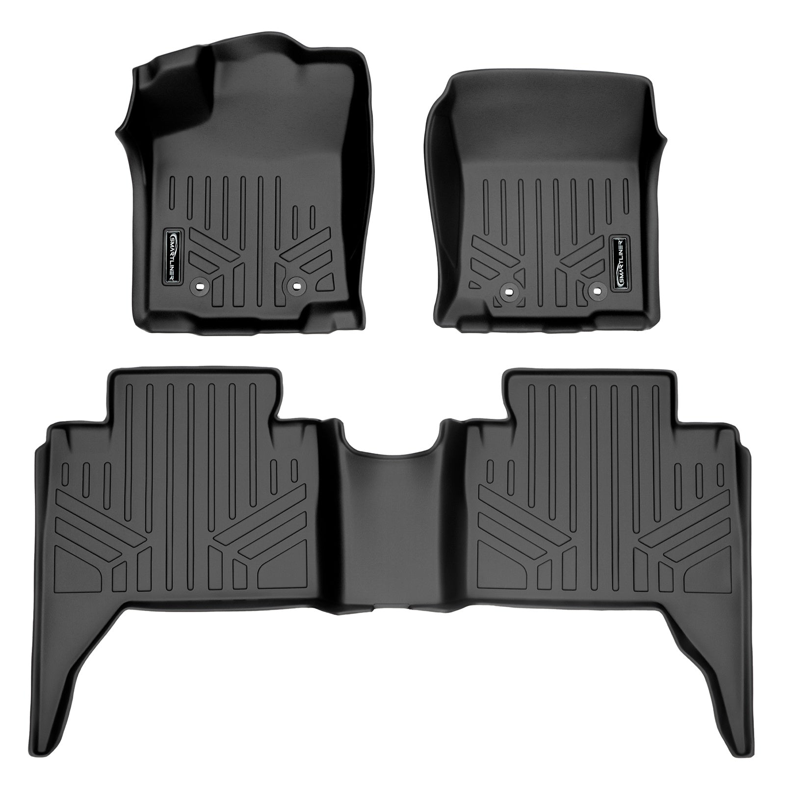 SMARTLINER 2018 - 2023 Toyota Tacoma Double Cab Custom Fit Floor Liners - 1st & 2nd Rows