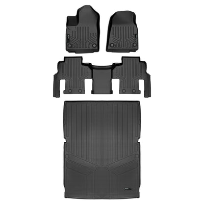 SMARTLINER 2023 - 2025 Jeep Wagoneer L 8 Passenger Custom Fit Floor Liners - 1st, 2nd & 3rd Rows