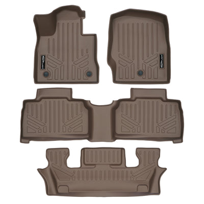 SMARTLINER 2020 - 2025 Ford Explorer 6 Passenger Custom Fit Floor Liners - 1st, 2nd & 3rd Rows