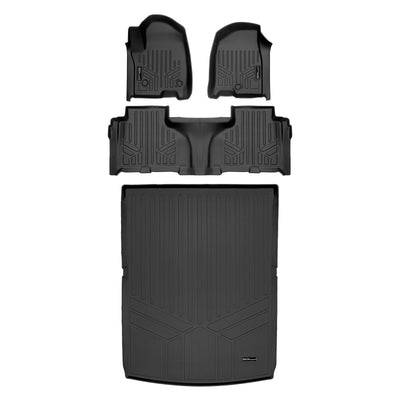 SMARTLINER 2021 - 2025 GMC Yukon XL 7 Passenger Custom Fit Floor Liners - 1st, 2nd & 3rd Rows