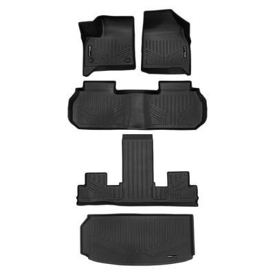SMARTLINER 2024 - 2025 Chevrolet Traverse 7 Passenger Custom Fit Floor Liners - 1st, 2nd, 3rd & 4th Rows