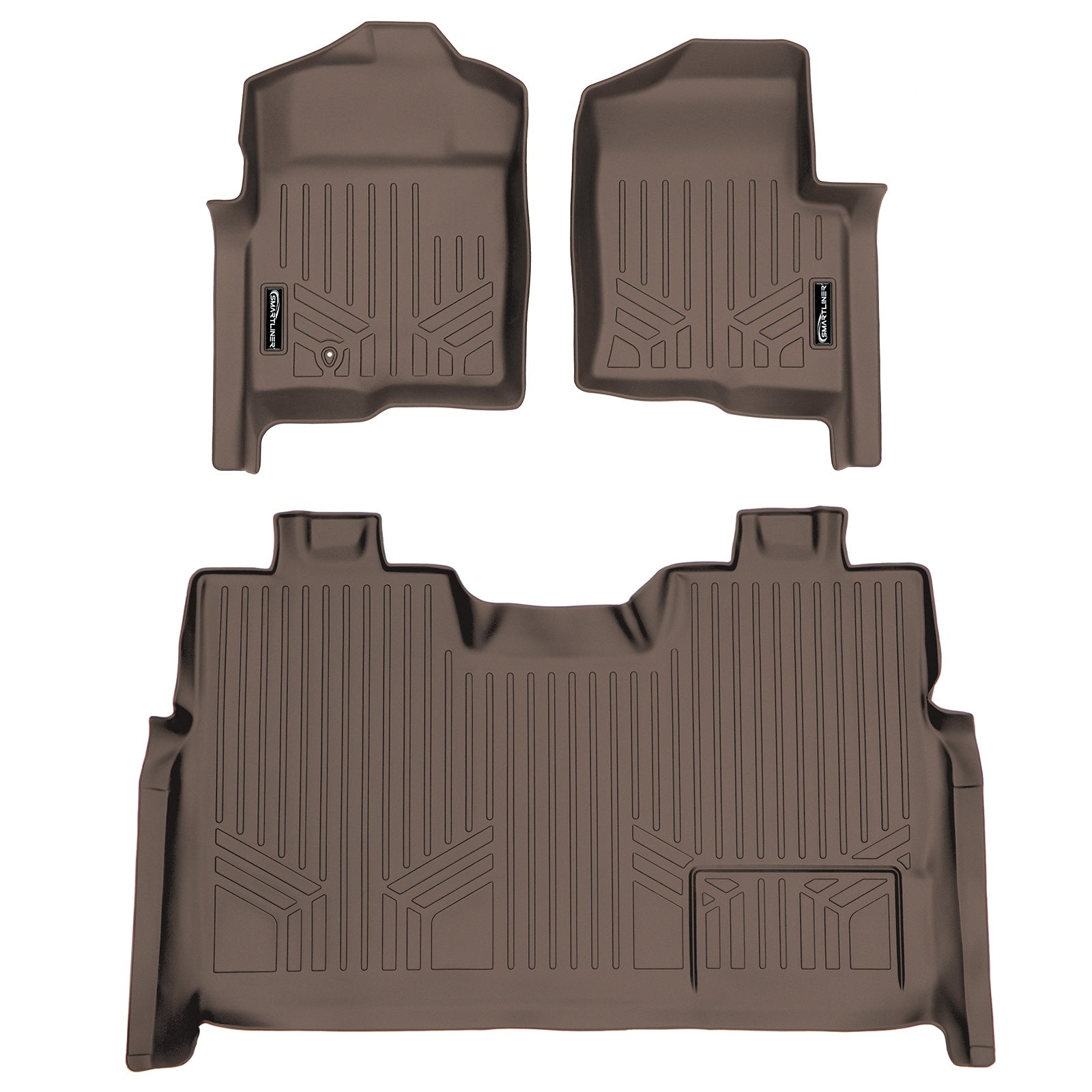 SMARTLINER 2009 - 2010 Ford F-150 Super Crew Custom Fit Floor Liners - 1st & 2nd Rows
