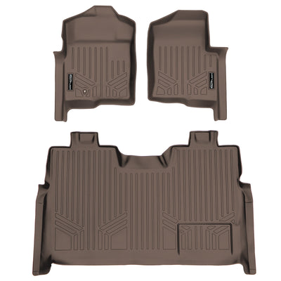 SMARTLINER 2009 - 2010 Ford F-150 Super Crew Custom Fit Floor Liners - 1st & 2nd Rows