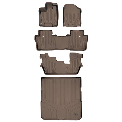 SMARTLINER 2016 - 2022 Honda Pilot All Configurations Custom Fit Floor Liners - 1st, 2nd, 3rd & 4th Rows