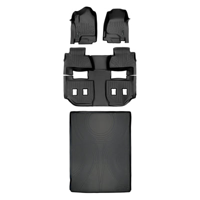 SMARTLINER 2015 - 2020 GMC Yukon XL 7 Passenger Custom Fit Floor Liners - 1st, 2nd, 3rd & 4th Rows