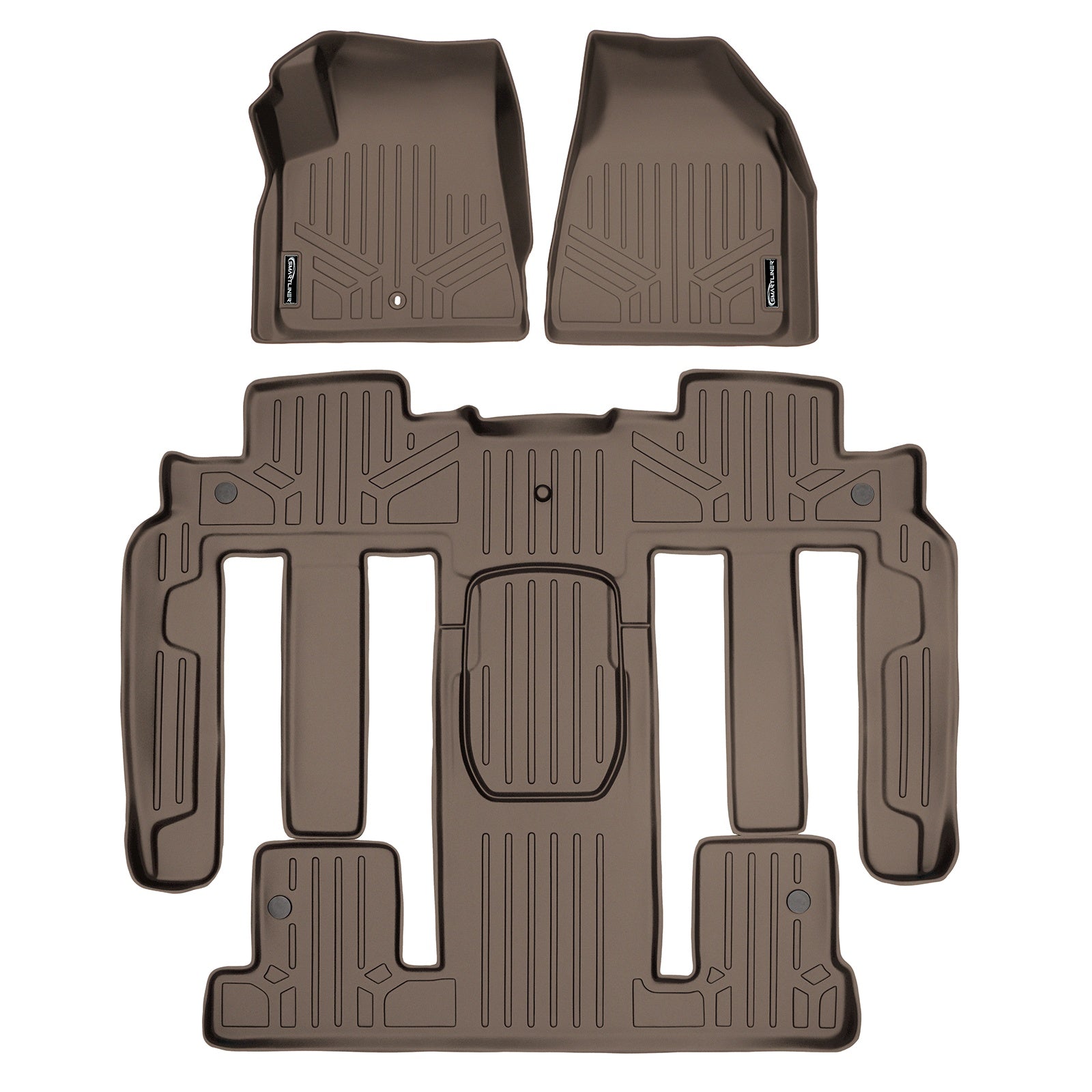 SMARTLINER 2009 - 2010 Chevrolet Traverse 7 Passenger Custom Fit Floor Liners - 1st, 2nd & 3rd Row