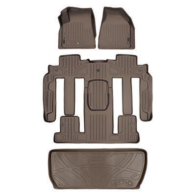 SMARTLINER 2009 - 2010 Chevrolet Traverse 7 Passenger Custom Fit Floor Liners - 1st, 2nd, 3rd & 4th Rows