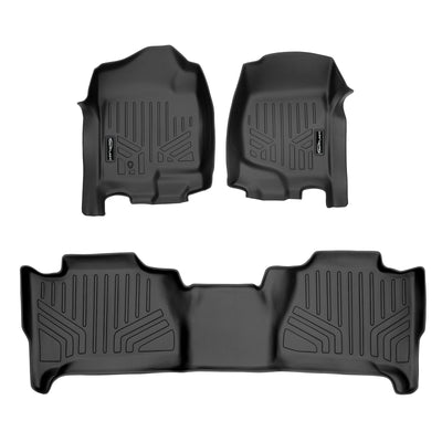 SMARTLINER 2007 - 2014 Cadillac Escalade All Configurations Custom Fit Floor Liners - 1st & 2nd Rows - W/o 3rd Row